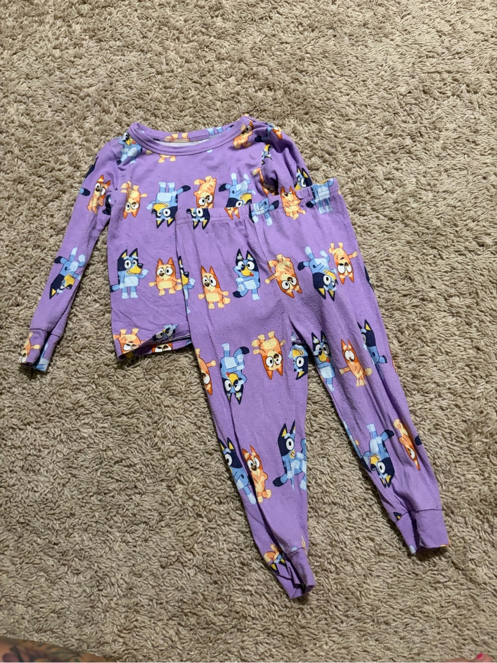 Bluey & Bingo Purple Pajama Set 24M